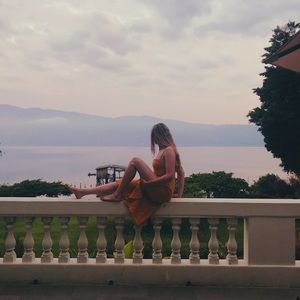 Yellow Linen Juliette Reformation Dress